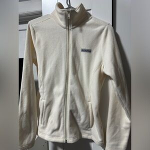 Columbia Ivory Zip-Up Fleece Jacket M